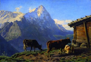 Landscape with cows